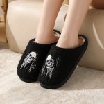 BERANMEY Halloween Slippers for Women Perfect Soft Plush Comfy Warm Slip-On Cute Womens Slippers Indoor Fluffy House Slippers for Women and Men Non-slip Fuzzy Flat Slides - Image 13