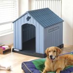 Waleaf Plastic Dog House Outdoor Indoor for Small Medium Larige Dogs,Waterproof Dog Houses with Elevated Floor and Air Vents,Durable Ventilate & Easy Clean and Assemble - Image 11