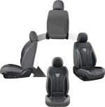 FLORICH Leather Car Seat Covers Full Set for Cars, SUVs & Trucks, Pink Black Front & Rear Automotive Seat Covers, Universal Fit for Toyota Honda Ford Jeep - Image 19