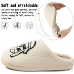 BERANMEY Halloween Slippers for Women Perfect Soft Plush Comfy Warm Slip-On Cute Womens Slippers Indoor Fluffy House Slippers for Women and Men Non-slip Fuzzy Flat Slides - Image 105