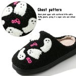 BERANMEY Halloween Slippers for Women Perfect Soft Plush Comfy Warm Slip-On Cute Womens Slippers Indoor Fluffy House Slippers for Women and Men Non-slip Fuzzy Flat Slides - Image 18