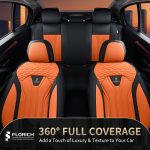 FLORICH Leather Car Seat Covers Full Set for Cars, SUVs & Trucks, Pink Black Front & Rear Automotive Seat Covers, Universal Fit for Toyota Honda Ford Jeep - Image 14