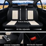 FLORICH Leather Car Seat Covers Full Set for Cars, SUVs & Trucks, Pink Black Front & Rear Automotive Seat Covers, Universal Fit for Toyota Honda Ford Jeep - Image 32