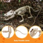 Joyfy Halloween Skeleton Fish Skeleton Halloween Decor,Plastic Skeleton with LED Eye for Halloween Decoration Outdoor Haunted House Party - Image 27