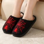 BERANMEY Halloween Slippers for Women Perfect Soft Plush Comfy Warm Slip-On Cute Womens Slippers Indoor Fluffy House Slippers for Women and Men Non-slip Fuzzy Flat Slides - Image 34