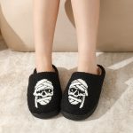 BERANMEY Halloween Slippers for Women Perfect Soft Plush Comfy Warm Slip-On Cute Womens Slippers Indoor Fluffy House Slippers for Women and Men Non-slip Fuzzy Flat Slides - Image 115