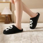 BERANMEY Halloween Slippers for Women Perfect Soft Plush Comfy Warm Slip-On Cute Womens Slippers Indoor Fluffy House Slippers for Women and Men Non-slip Fuzzy Flat Slides - Image 29