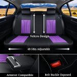 FLORICH Leather Car Seat Covers Full Set for Cars, SUVs & Trucks, Pink Black Front & Rear Automotive Seat Covers, Universal Fit for Toyota Honda Ford Jeep - Image 22