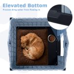 Waleaf Plastic Dog House Outdoor Indoor for Small Medium Larige Dogs,Waterproof Dog Houses with Elevated Floor and Air Vents,Durable Ventilate & Easy Clean and Assemble - Image 10