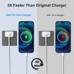 iPhone Charger, 2 Pack 20W PD White Fast Charger Block with 6ft Fast Charging Cables Compatible with iPhone 14/13/12/11 - Image 15