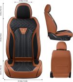 FLORICH Leather Car Seat Covers Full Set for Cars, SUVs & Trucks, Pink Black Front & Rear Automotive Seat Covers, Universal Fit for Toyota Honda Ford Jeep - Image 61