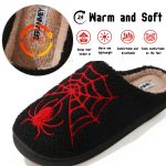 BERANMEY Halloween Slippers for Women Perfect Soft Plush Comfy Warm Slip-On Cute Womens Slippers Indoor Fluffy House Slippers for Women and Men Non-slip Fuzzy Flat Slides - Image 31