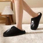 BERANMEY Halloween Slippers for Women Perfect Soft Plush Comfy Warm Slip-On Cute Womens Slippers Indoor Fluffy House Slippers for Women and Men Non-slip Fuzzy Flat Slides - Image 15