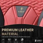 FLORICH Leather Car Seat Covers Full Set for Cars, SUVs & Trucks, Pink Black Front & Rear Automotive Seat Covers, Universal Fit for Toyota Honda Ford Jeep - Image 66