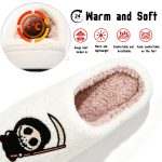 BERANMEY Halloween Slippers for Women Perfect Soft Plush Comfy Warm Slip-On Cute Womens Slippers Indoor Fluffy House Slippers for Women and Men Non-slip Fuzzy Flat Slides - Image 38