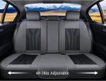 FLORICH Leather Car Seat Covers Full Set for Cars, SUVs & Trucks, Pink Black Front & Rear Automotive Seat Covers, Universal Fit for Toyota Honda Ford Jeep - Image 17