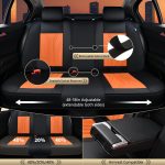 FLORICH Leather Car Seat Covers Full Set for Cars, SUVs & Trucks, Pink Black Front & Rear Automotive Seat Covers, Universal Fit for Toyota Honda Ford Jeep - Image 10
