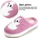 BERANMEY Halloween Slippers for Women Perfect Soft Plush Comfy Warm Slip-On Cute Womens Slippers Indoor Fluffy House Slippers for Women and Men Non-slip Fuzzy Flat Slides - Image 70