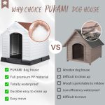 Waleaf Plastic Dog House Outdoor Indoor for Small Medium Larige Dogs,Waterproof Dog Houses with Elevated Floor and Air Vents,Durable Ventilate & Easy Clean and Assemble - Image 31