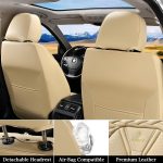 FLORICH Leather Car Seat Covers Full Set for Cars, SUVs & Trucks, Pink Black Front & Rear Automotive Seat Covers, Universal Fit for Toyota Honda Ford Jeep - Image 46