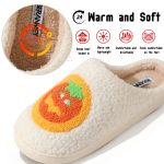 BERANMEY Halloween Slippers for Women Perfect Soft Plush Comfy Warm Slip-On Cute Womens Slippers Indoor Fluffy House Slippers for Women and Men Non-slip Fuzzy Flat Slides - Image 90