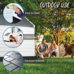 Waleaf Plastic Dog House Outdoor Indoor for Small Medium Larige Dogs,Waterproof Dog Houses with Elevated Floor and Air Vents,Durable Ventilate & Easy Clean and Assemble - Image 15