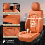 FLORICH Leather Car Seat Covers Full Set for Cars, SUVs & Trucks, Pink Black Front & Rear Automotive Seat Covers, Universal Fit for Toyota Honda Ford Jeep - Image 54