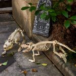 Joyfy Halloween Skeleton Fish Skeleton Halloween Decor,Plastic Skeleton with LED Eye for Halloween Decoration Outdoor Haunted House Party - Image 28