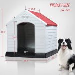 Waleaf Plastic Dog House Outdoor Indoor for Small Medium Larige Dogs,Waterproof Dog Houses with Elevated Floor and Air Vents,Durable Ventilate & Easy Clean and Assemble - Image 29