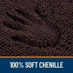 Buganda Bathroom Rugs 30x20, Quick Dry Machine Washable Chenille Bath Mats with Rubber Backing, Grey - Image 35