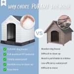 Waleaf Plastic Dog House Outdoor Indoor for Small Medium Larige Dogs,Waterproof Dog Houses with Elevated Floor and Air Vents,Durable Ventilate & Easy Clean and Assemble - Image 19