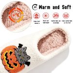BERANMEY Halloween Slippers for Women Perfect Soft Plush Comfy Warm Slip-On Cute Womens Slippers Indoor Fluffy House Slippers for Women and Men Non-slip Fuzzy Flat Slides - Image 118