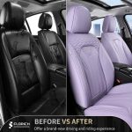 FLORICH Leather Car Seat Covers Full Set for Cars, SUVs & Trucks, Pink Black Front & Rear Automotive Seat Covers, Universal Fit for Toyota Honda Ford Jeep - Image 40