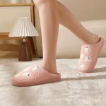 BERANMEY Halloween Slippers for Women Perfect Soft Plush Comfy Warm Slip-On Cute Womens Slippers Indoor Fluffy House Slippers for Women and Men Non-slip Fuzzy Flat Slides - Image 79