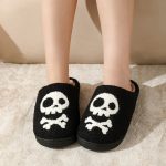 BERANMEY Halloween Slippers for Women Perfect Soft Plush Comfy Warm Slip-On Cute Womens Slippers Indoor Fluffy House Slippers for Women and Men Non-slip Fuzzy Flat Slides - Image 28