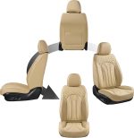 FLORICH Leather Car Seat Covers Full Set for Cars, SUVs & Trucks, Pink Black Front & Rear Automotive Seat Covers, Universal Fit for Toyota Honda Ford Jeep - Image 49