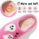 BERANMEY Halloween Slippers for Women Perfect Soft Plush Comfy Warm Slip-On Cute Womens Slippers Indoor Fluffy House Slippers for Women and Men Non-slip Fuzzy Flat Slides - Image 52