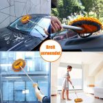 GreatCool 62 Car Wash Brush Kit Mitt Mop Sponge with Long Handle Chenille Microfiber Car Cleaning Brush Kit Supplies Car Washing Mop Kit Car Care of Scratch-Free Replacement Head for Car RV Truck - Image 17