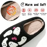 BERANMEY Halloween Slippers for Women Perfect Soft Plush Comfy Warm Slip-On Cute Womens Slippers Indoor Fluffy House Slippers for Women and Men Non-slip Fuzzy Flat Slides - Image 17