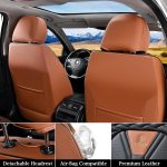 FLORICH Leather Car Seat Covers Full Set for Cars, SUVs & Trucks, Pink Black Front & Rear Automotive Seat Covers, Universal Fit for Toyota Honda Ford Jeep - Image 58