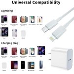 iPhone Charger, 2 Pack 20W PD White Fast Charger Block with 6ft Fast Charging Cables Compatible with iPhone 14/13/12/11 - Image 20