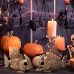 Joyfy Halloween Skeleton Fish Skeleton Halloween Decor,Plastic Skeleton with LED Eye for Halloween Decoration Outdoor Haunted House Party - Image 18