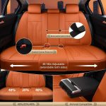 FLORICH Leather Car Seat Covers Full Set for Cars, SUVs & Trucks, Pink Black Front & Rear Automotive Seat Covers, Universal Fit for Toyota Honda Ford Jeep - Image 52