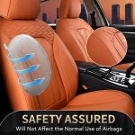 FLORICH Leather Car Seat Covers Full Set for Cars, SUVs & Trucks, Pink Black Front & Rear Automotive Seat Covers, Universal Fit for Toyota Honda Ford Jeep - Image 53