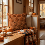 Sm:)e Embroidered Goost Plush Faux Fur Jacquard Halloween Throw Pillow Cover 18x18 Inch White, Set of 2 Silky Soft Cushion Case for Sofa Couch - Image 24