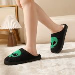 BERANMEY Halloween Slippers for Women Perfect Soft Plush Comfy Warm Slip-On Cute Womens Slippers Indoor Fluffy House Slippers for Women and Men Non-slip Fuzzy Flat Slides - Image 102