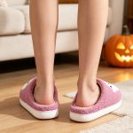 BERANMEY Halloween Slippers for Women Perfect Soft Plush Comfy Warm Slip-On Cute Womens Slippers Indoor Fluffy House Slippers for Women and Men Non-slip Fuzzy Flat Slides - Image 75