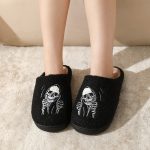 BERANMEY Halloween Slippers for Women Perfect Soft Plush Comfy Warm Slip-On Cute Womens Slippers Indoor Fluffy House Slippers for Women and Men Non-slip Fuzzy Flat Slides - Image 14