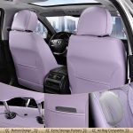 FLORICH Leather Car Seat Covers Full Set for Cars, SUVs & Trucks, Pink Black Front & Rear Automotive Seat Covers, Universal Fit for Toyota Honda Ford Jeep - Image 36