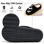 BERANMEY Halloween Slippers for Women Perfect Soft Plush Comfy Warm Slip-On Cute Womens Slippers Indoor Fluffy House Slippers for Women and Men Non-slip Fuzzy Flat Slides - Image 61